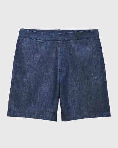 Rag & Bone Men's Elliot Linen Denim Shorts