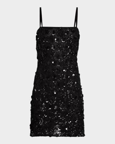 Dolce&Gabbana Pizzo Sequined Sleeveless Mini Dress