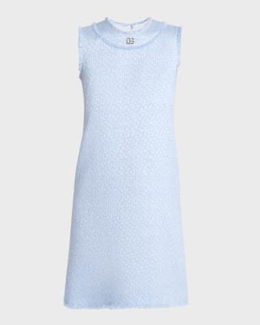 Dolce&Gabbana Rachel Tweed Sleeveless A-Line Dress