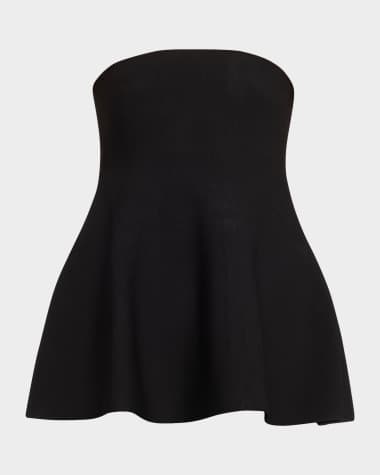 SIMKHAI Ioanna Strapless Peplum Top