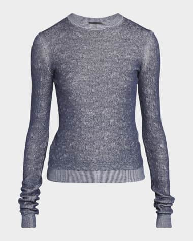 Giorgio Armani Shiny Viscose Knit Top