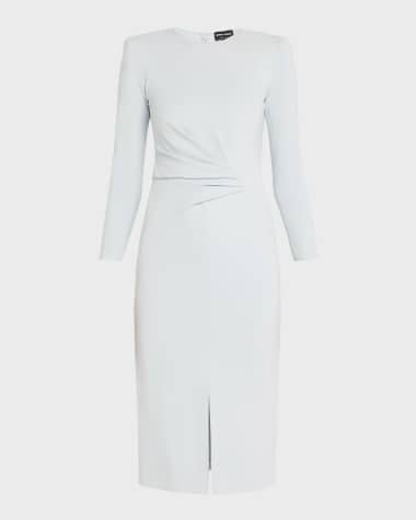 Giorgio Armani Milano Jersey Dress with Gathered Waist