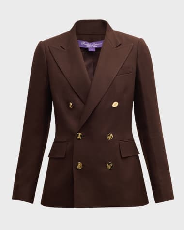 Ralph Lauren Collection Camden Double-Breasted Cashmere Blazer