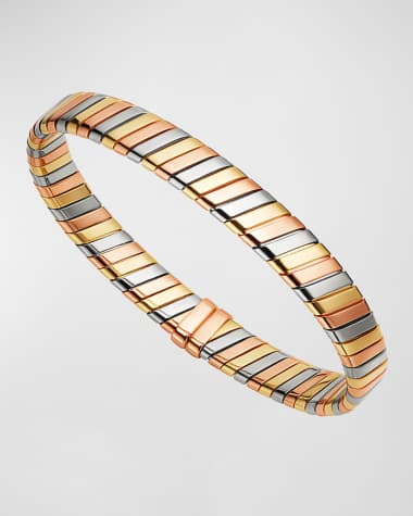 BVLGARI 18K Gold Tubogas Bangle Bracelet