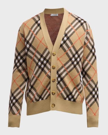 Burberry Men's Vintage Check Cardigan