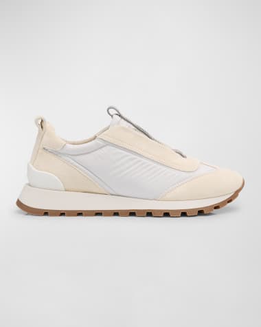 Brunello Cucinelli Monili Laceless Trainer Sneakers