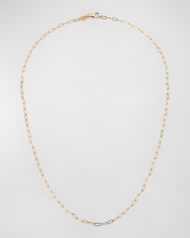 Sorellina 18K Yellow Gold 2.4mm Elongated Cable Chain, 18"L