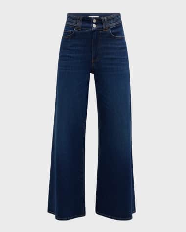 FRAME Triple Binding Palazzo Jeans