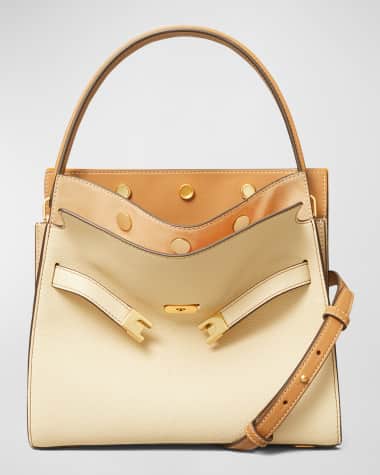 Tory Burch Lee Radziwill Small Double Pebbled Crossbody Bag