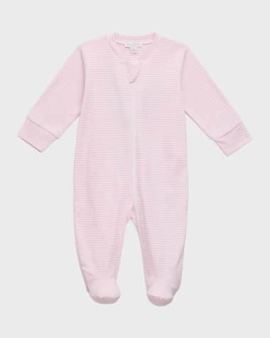 Kissy Kissy Kid's Simple Stripes Zip Up Footie, Size Newborn-9M