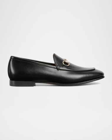 Gucci Jordaan Leather Horsebit Loafers