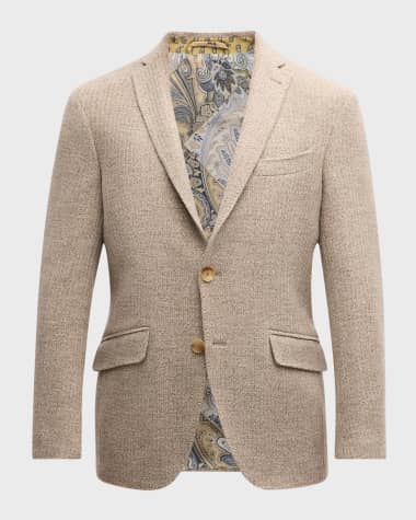 Etro Men's Textured Wool-Cashmere Sport Coat