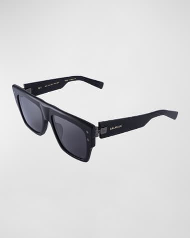 Balmain B-I Acetate Rectangle Sunglasses