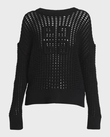 Givenchy 4G Open Knit Crewneck Sweater