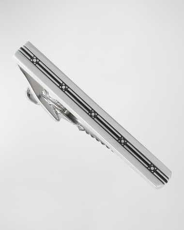 Link Up Men's Square Pattern Tie Bar