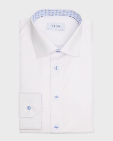 Eton Men's Organic Cotton Signature Twill Slim-Fit Dress Shirt