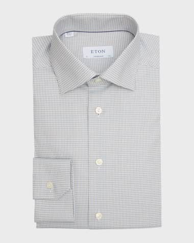 Eton Men's Signature Micro-Check Dress Shirt