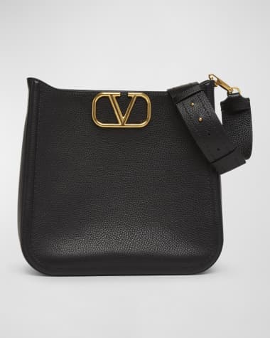 Valentino Garavani VLOGO Alltime Leather Hobo Bag