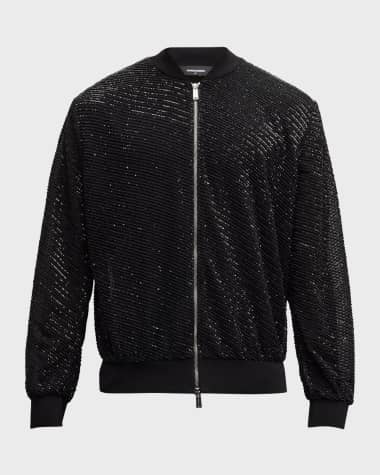 Dsquared2 Men's Evening Party Sequin Bomber Jacket