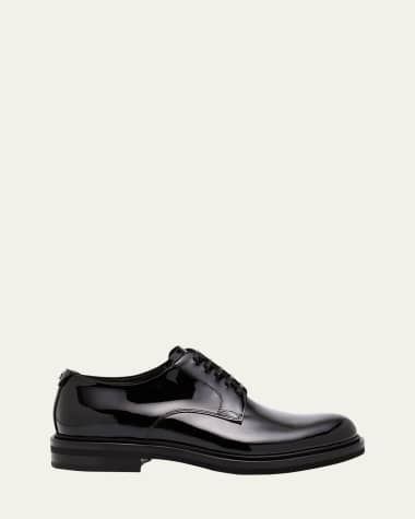 Dolce&Gabbana Men's Patent Leather Derby Shoes