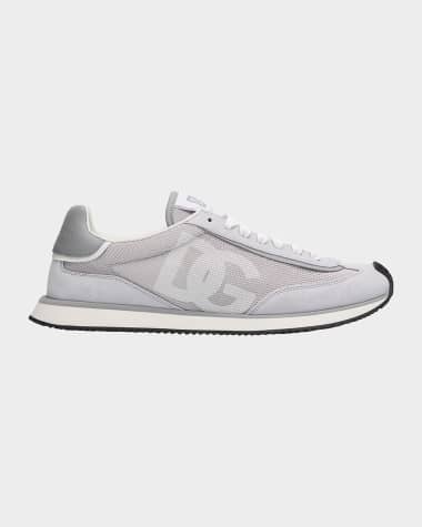Dolce&Gabbana Men's Textile and Leather Runner Sneakers