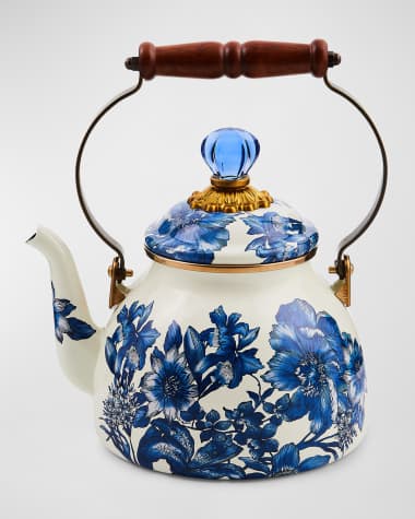 MacKenzie-Childs Royal English Garden 2-Quart Tea Kettle