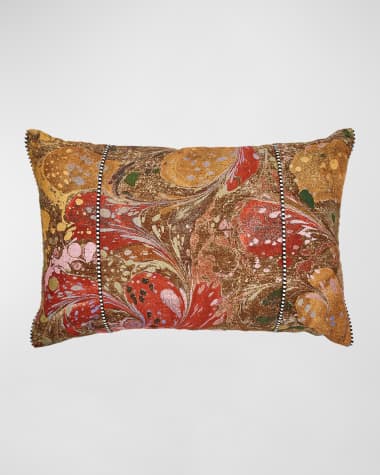 MacKenzie-Childs Marbleized Lumbar Pillow, 16" x 24"
