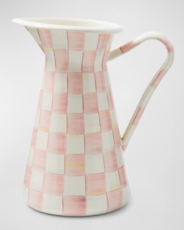 MacKenzie-Childs Rosy Check Practical Pitcher, Large
