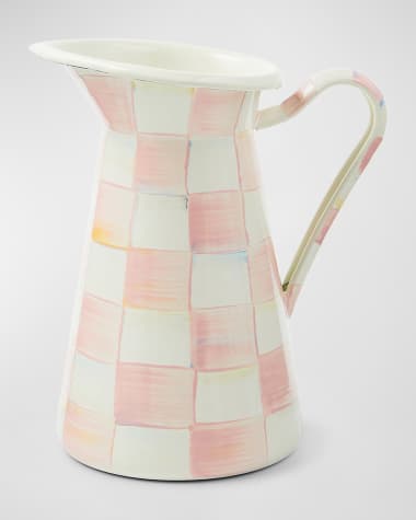 MacKenzie-Childs Rosy Check Practical Pitcher, Medium