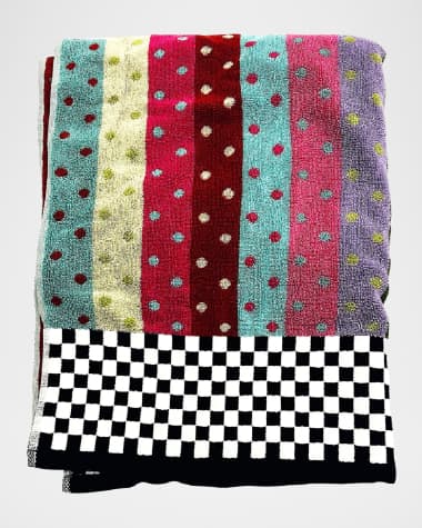 MacKenzie-Childs Stripe & Dot Confetti Bath Towel