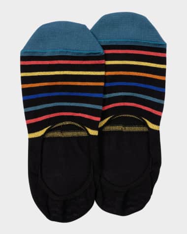 Paul Smith Men's Gilbert Stripe No-Show Socks