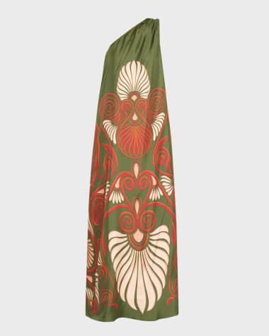 La DoubleJ Roy Placee One-Shoulder Maxi Dress