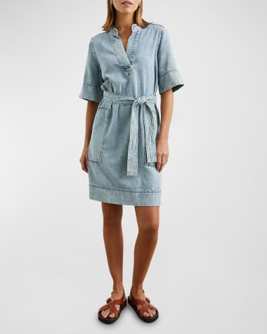 Rails Chancey Faded Denim Mini Dress