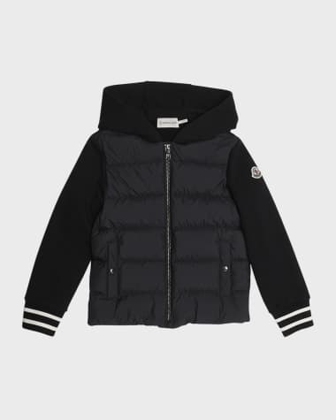 Moncler Boy's Combo Puffer Jacket, Size 4-6