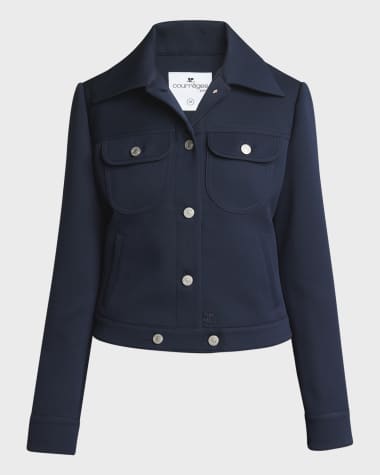 Courreges Signature Twill Trucker Jacket