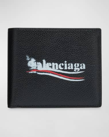 Balenciaga Men's Cash Square Leather Bifold Wallet