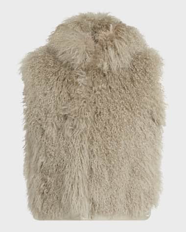 Moncler Ermione Shearling Puffer Vest