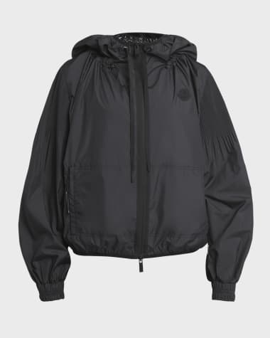 Moncler Auxonne Matte Hooded Windbreaker Jacket