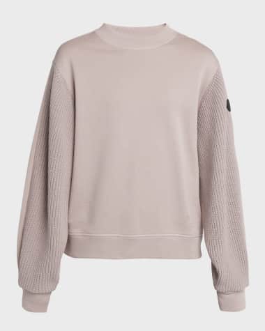 Moncler Knit Sleeve Crewneck Sweatshirt