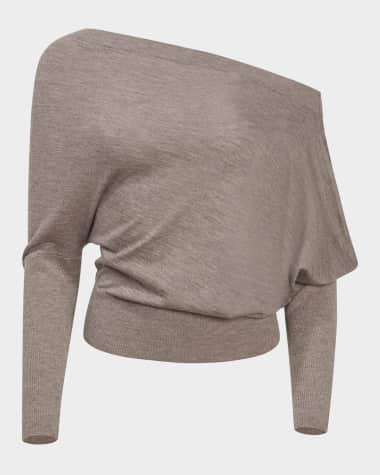 Altuzarra Grainge Cashmere Off-Shoulder Sweater