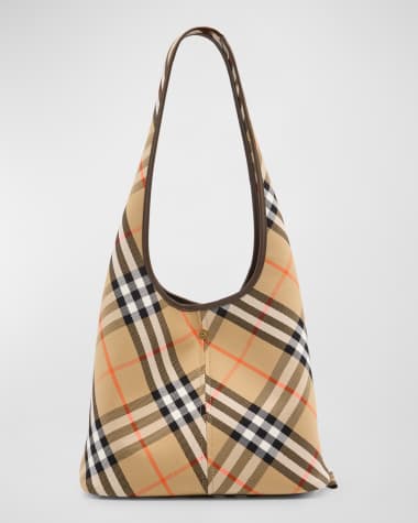 Burberry Small Check Twill Shoulder Bag