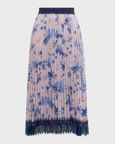 Le Superbe Izzys Lace Pleated City Skirt