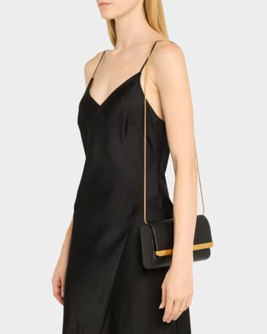 V-Neck Hardware One-Piece Swimsuit