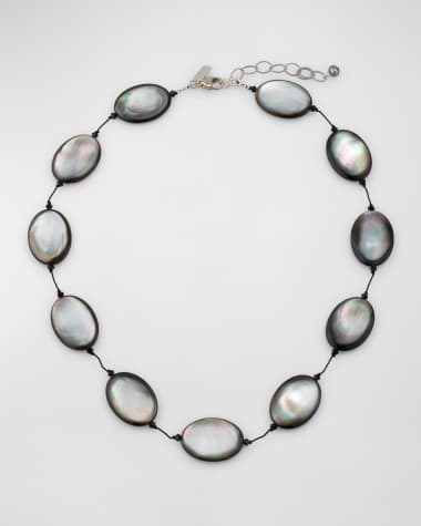 Margo Morrison Tahitian Mother-of-Pearl and Sterling Silver Necklace