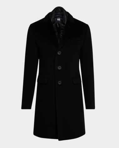 Herno Men's Cashmere Topcoat with Windguard