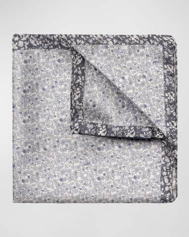 Eton Men's Silk Floral Pocket Square