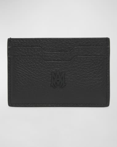 Amiri Men's Logo Leather Card Holder
