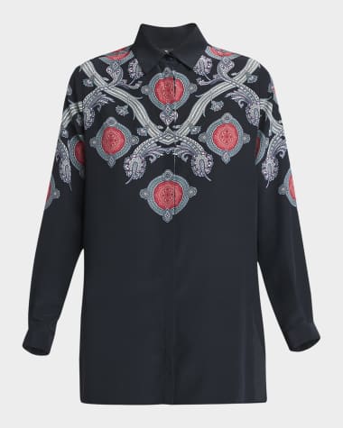 Etro Printed Button-Front Shirt
