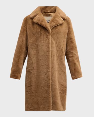 Herno Giaccone Soft Faux Fur Long Coat