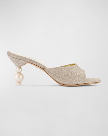 Sophia Webster Pearla Glitter Mule Sandals